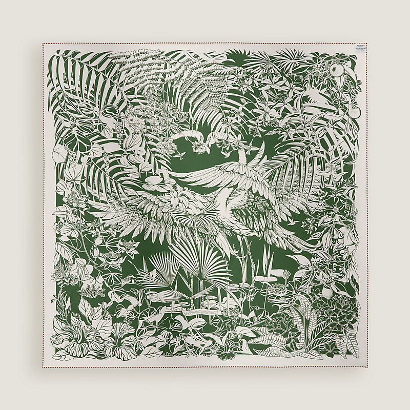 Flamingo Party Tattoo double face scarf 90 | Hermès Mainland